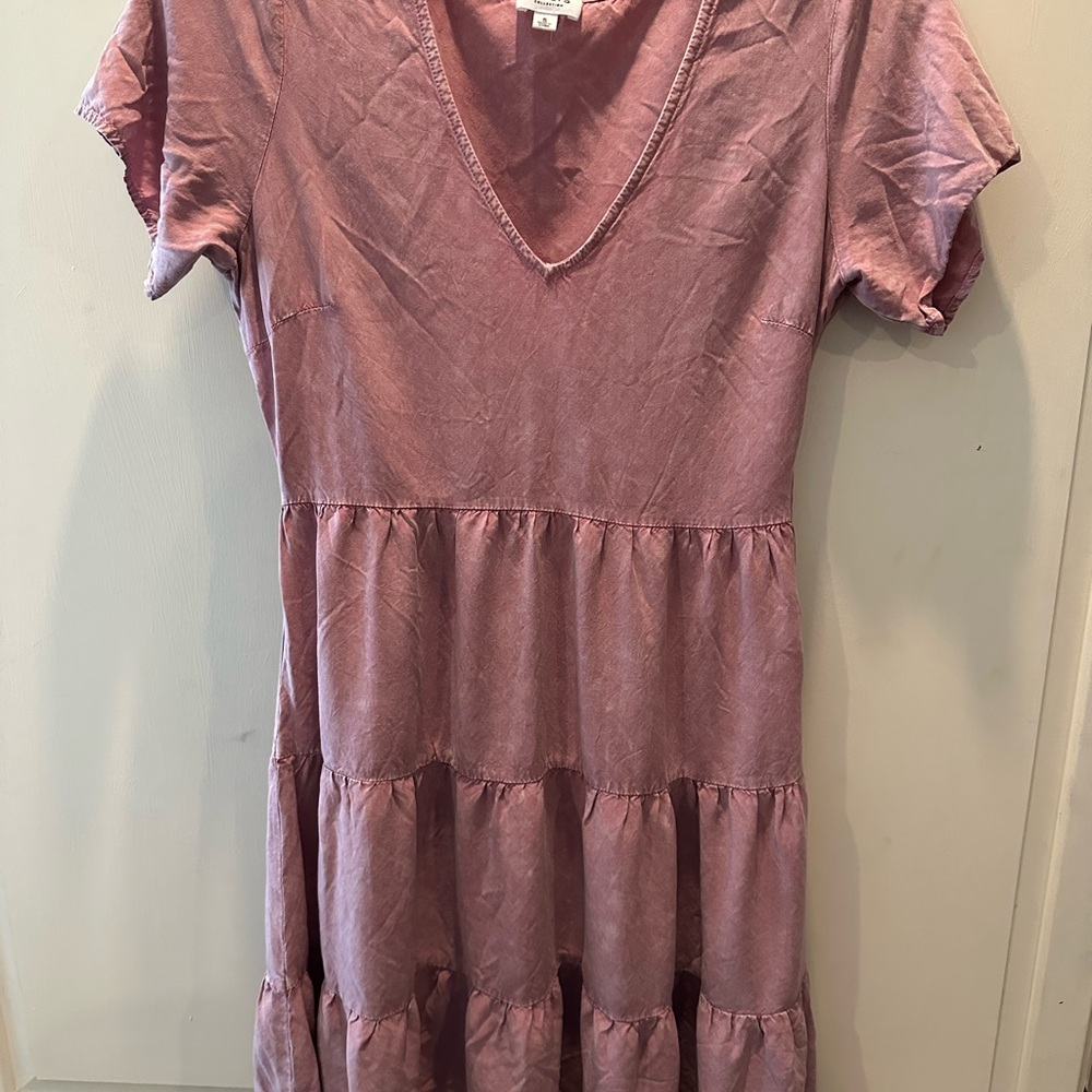 Boutique Mauve V-Neck Dress